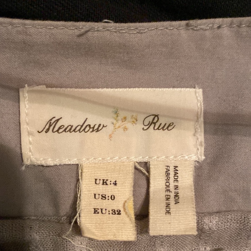 Anthropologie Meadow Rue  Embroidered Skirt - Picture 5 of 6